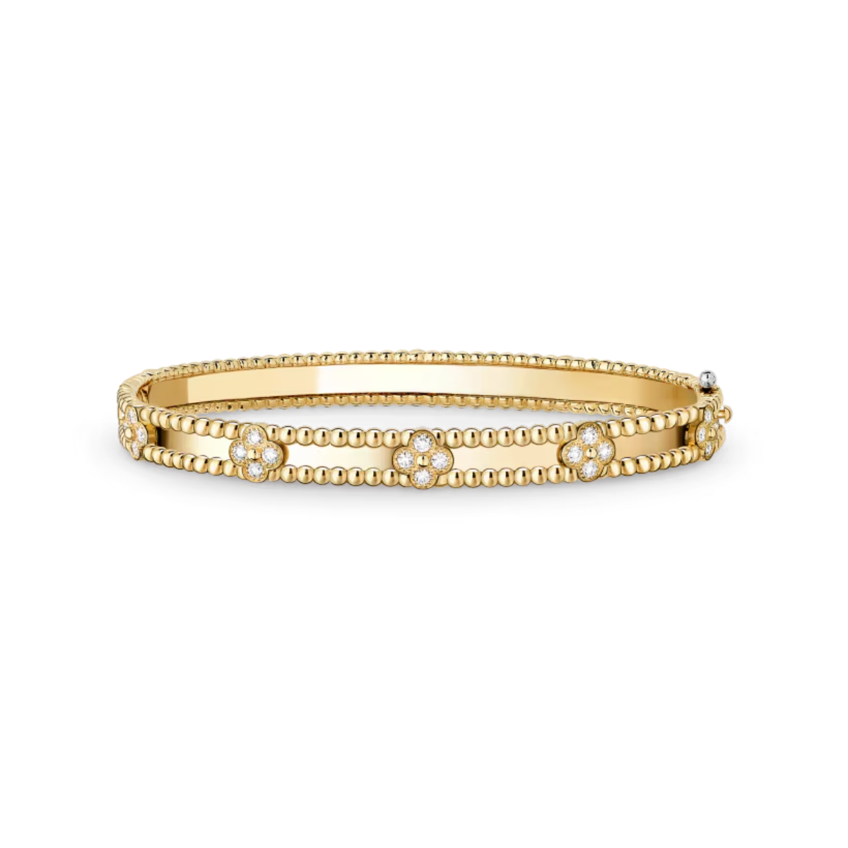 Bracelete Alhambra Trevos Sweet Perlee Clovers - Ouro 18K