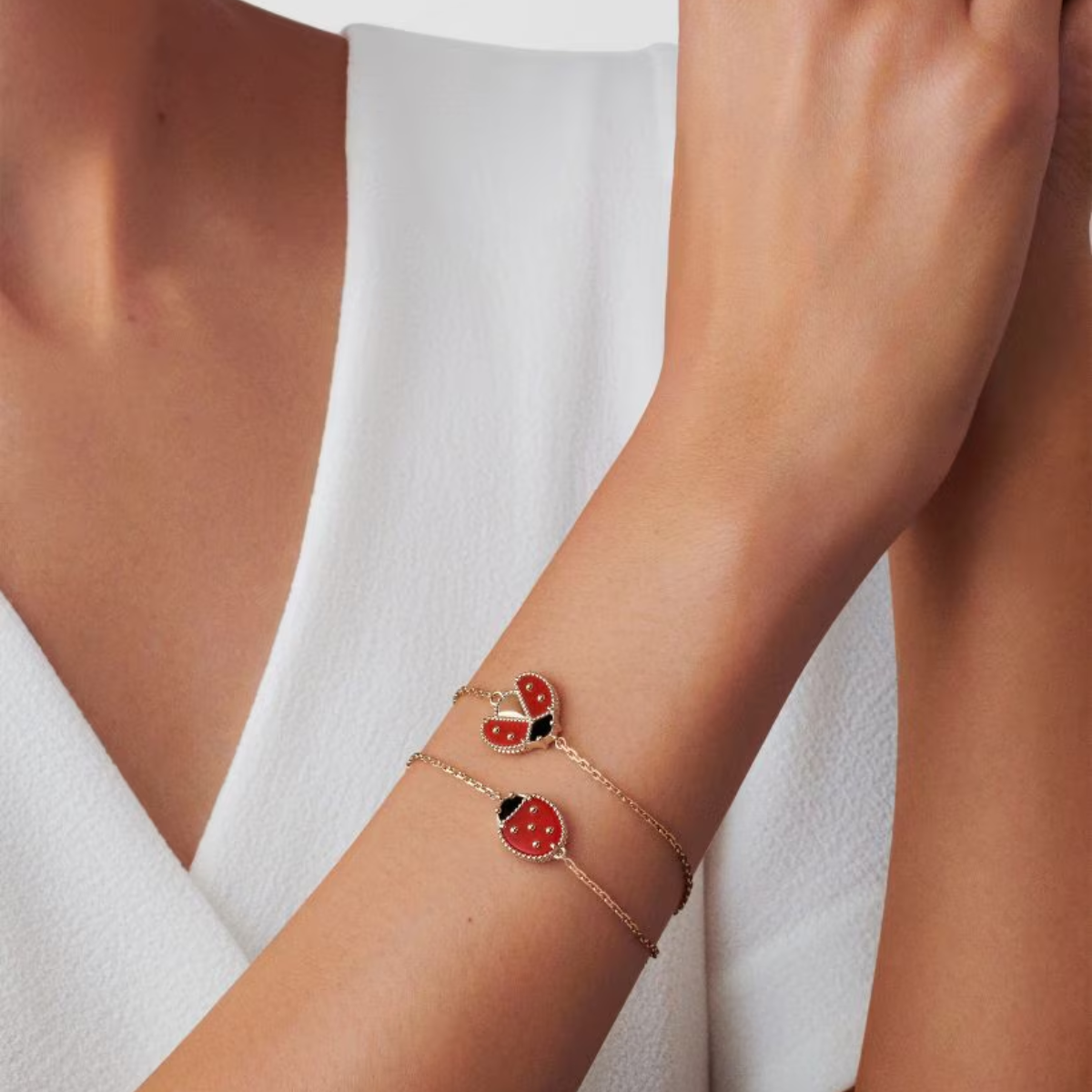 Pulseira VCA 5 Motivos Lucky Spring - Ouro Rose