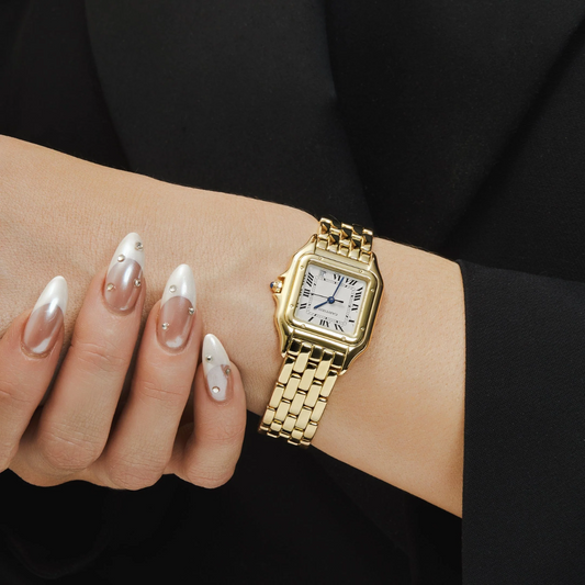 Relógio Panthere Modelo Médio Dourado