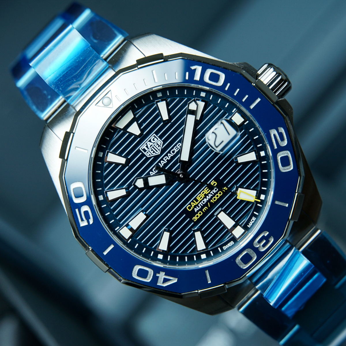 Relógio T.H Aquaracer Azul Calibre 5