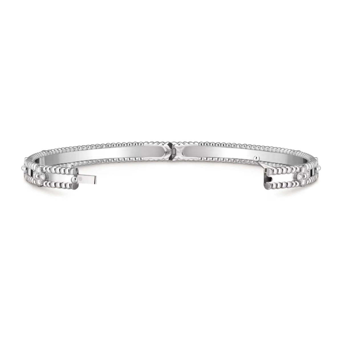 Bracelete Alhambra Trevos Sweet Perlee Clovers - Prata 925