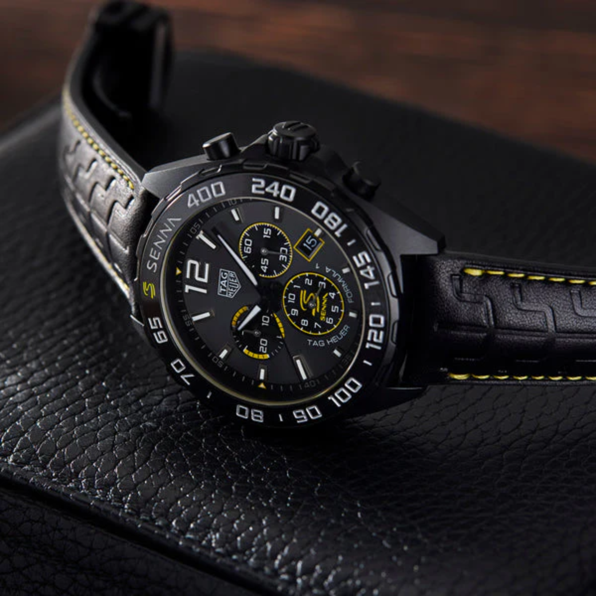 Relógio T.H Formula 1 Senna Edição Especial Pulseira de Couro