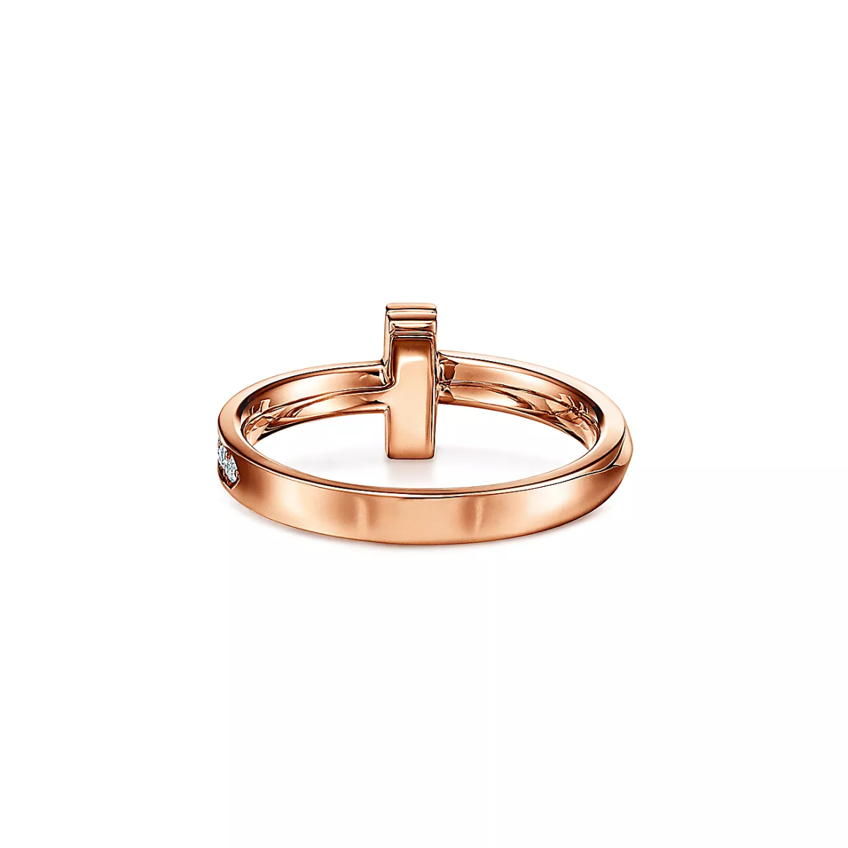 Anel T1 Cravejado - Ouro Rose