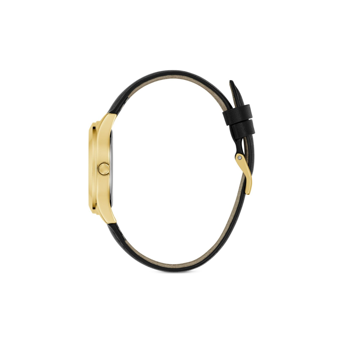 Relógio Tri Plaque Pulseira de Couro - Ouro 18K