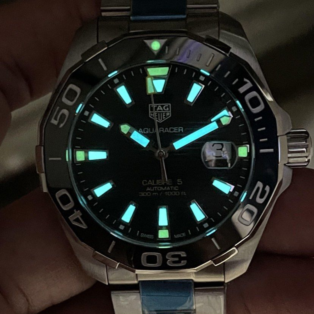 Relógio T.H Aquaracer Verde Calibre 5