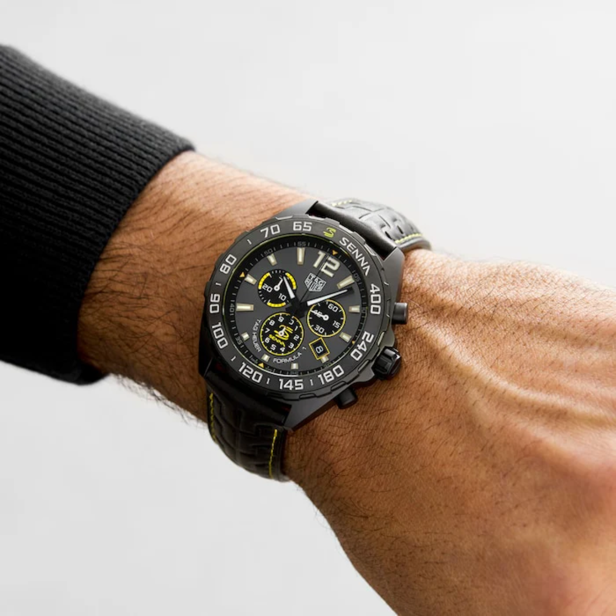 Relógio T.H Formula 1 Senna Edição Especial Pulseira de Couro