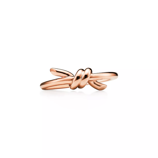 Anel Knot Nó - Ouro Rose