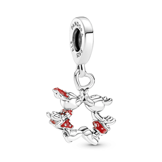 Berloque Beijo Mickey e Minnie