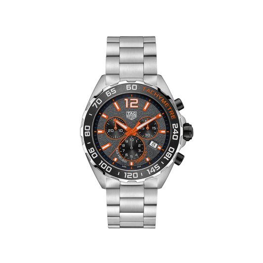Relógio T.H Formula 1 Chronograph Ponteiro Laranja