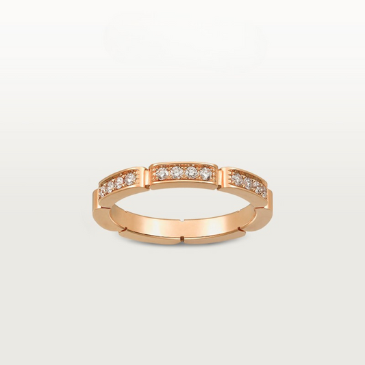 Anel Maillon Panthè Cartier - Ouro Rose