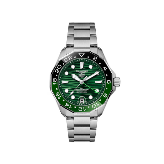 Relógio T.h Aquaracer Verde Professional 300 Date GMT