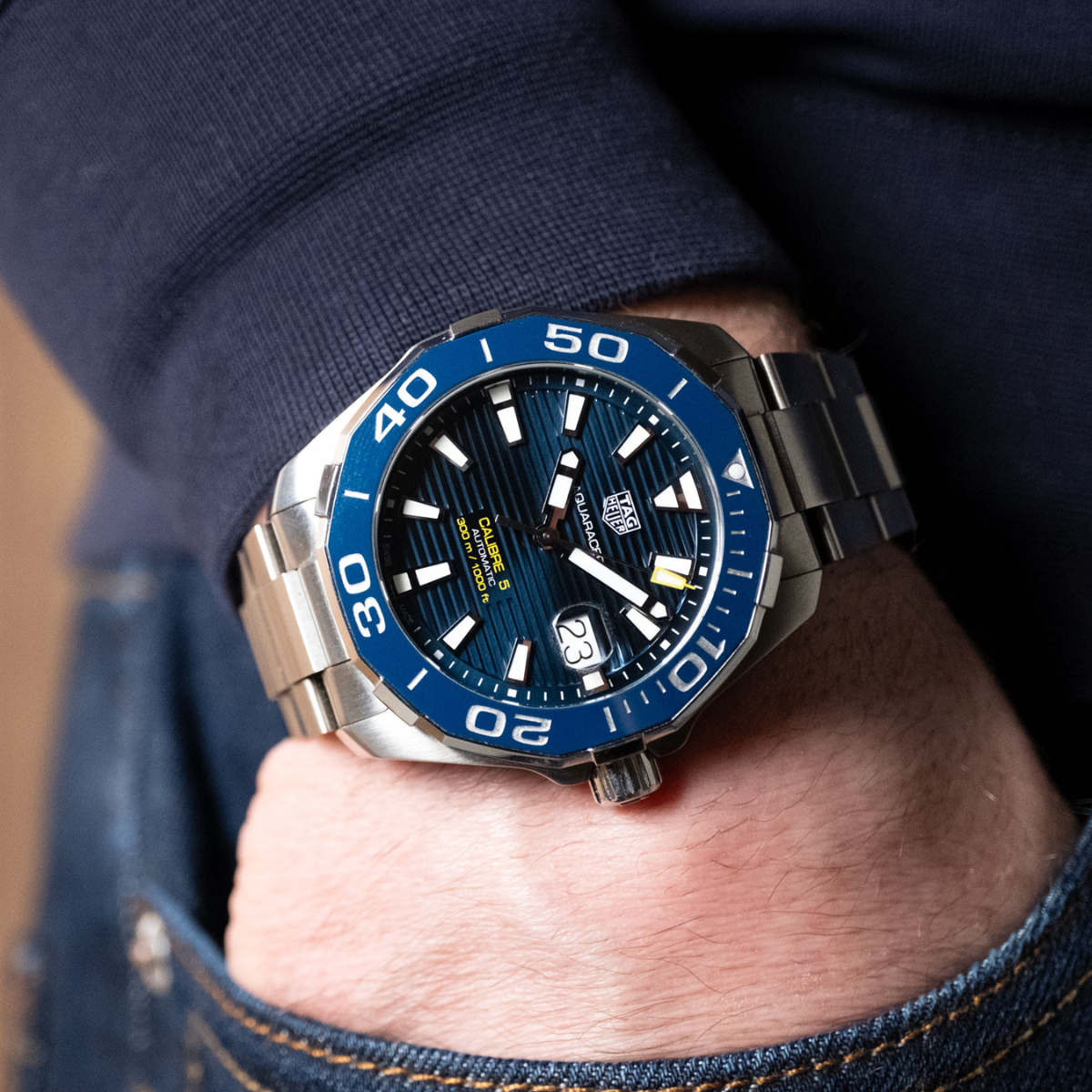 Relógio T.H Aquaracer Azul Calibre 5