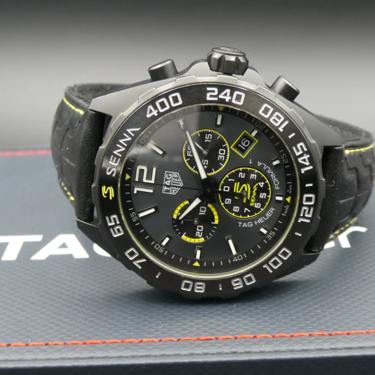 Relógio T.H Formula 1 Senna Edição Especial Pulseira de Couro