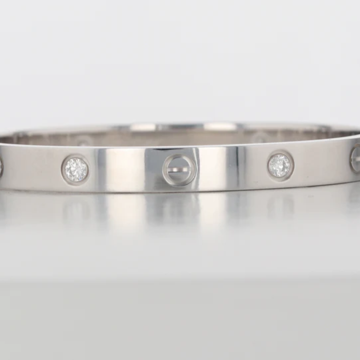 Bracelete Classic Love Cravejado - Prata 925