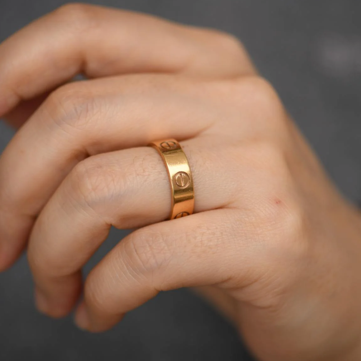 Anel Aliança Classic Love - Ouro 18K