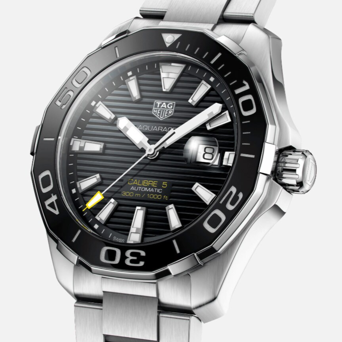 Relógio T.H Aquaracer Fundo Preto Calibre 5