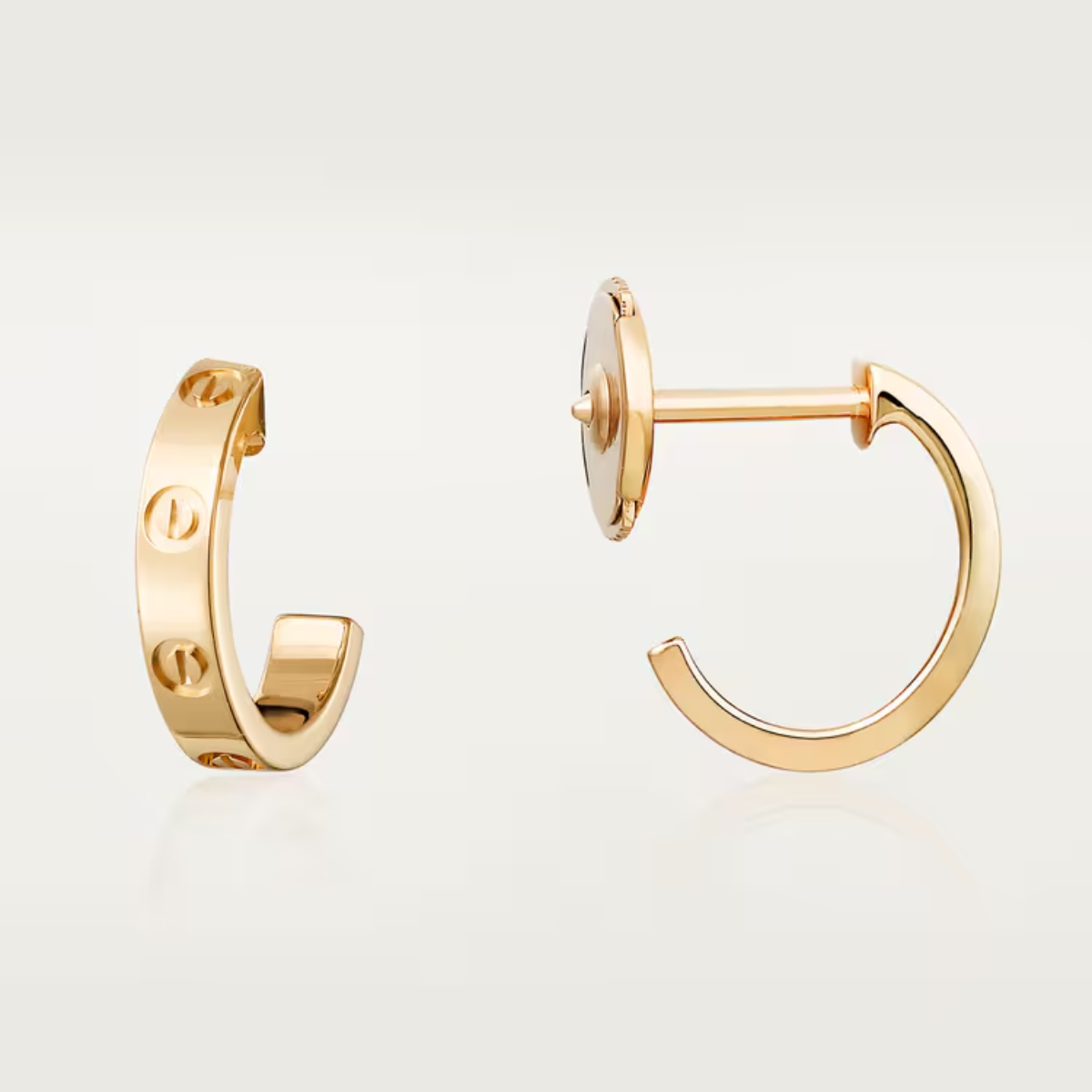 Brincos Love Argola  - Ouro 18K