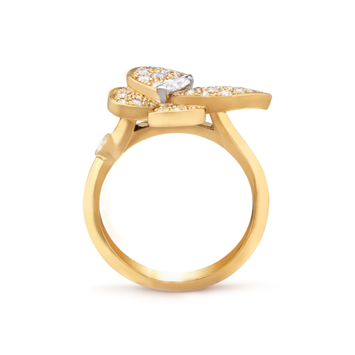 Anel Butterfly Pavé - Ouro 18K