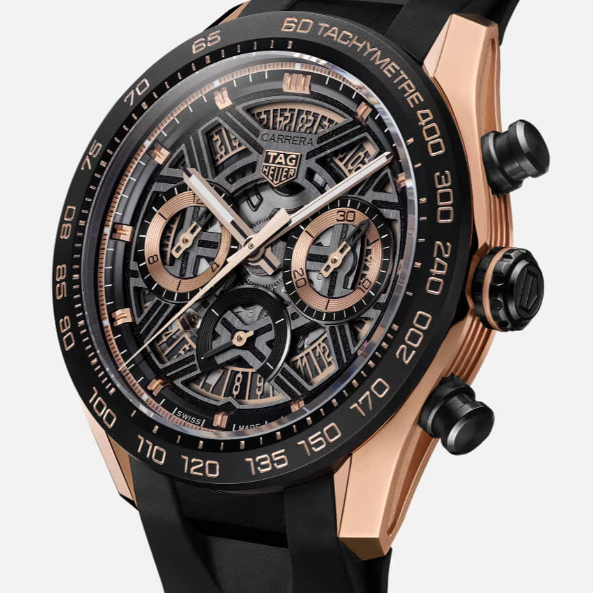 Relógio T.H Carrera Extreme Sport Preto e Rose