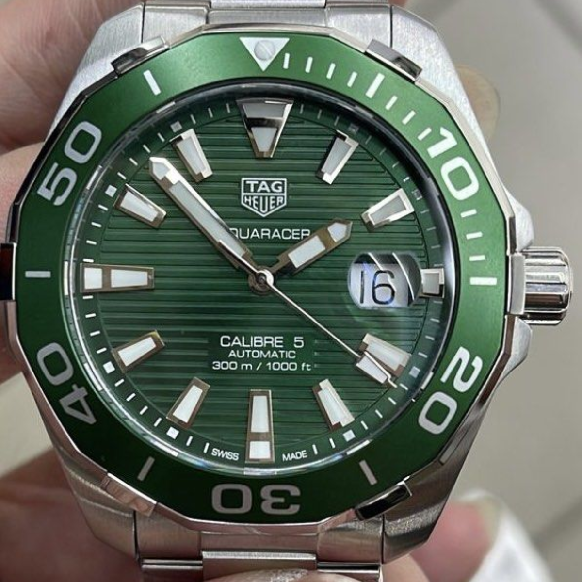 Relógio T.H Aquaracer Verde Calibre 5