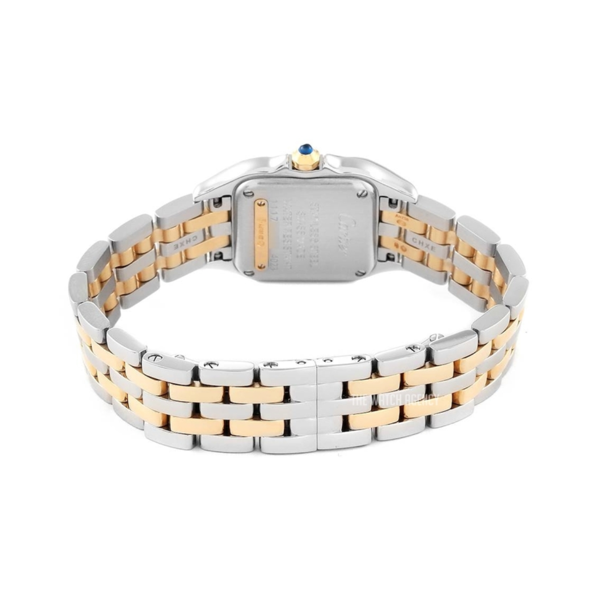 Relógio Panthere Modelo Pequeno Caixa Dourada Two Tone