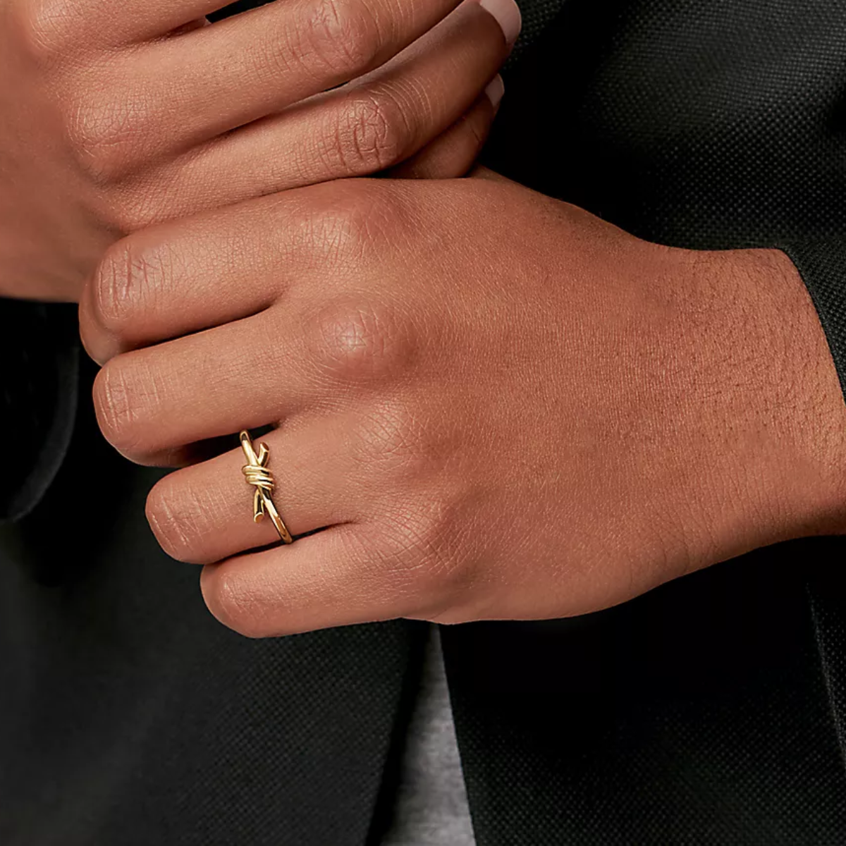 Anel Knot Nó - Ouro 18k