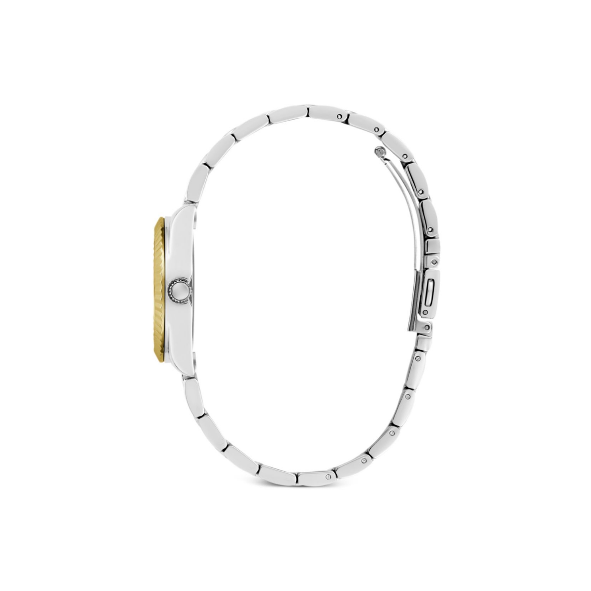 Relógio Mini Luna Detalhes Dourado - Prata 925