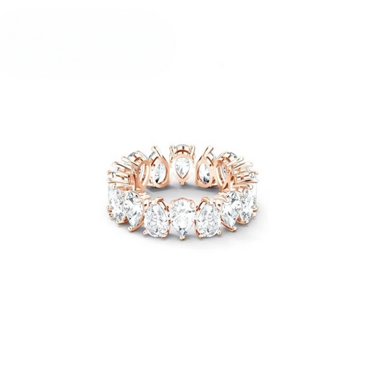 Anel Crystal Rocks - Ouro Rose